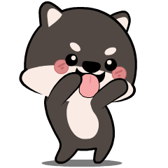 Shiba inu Black : Animated