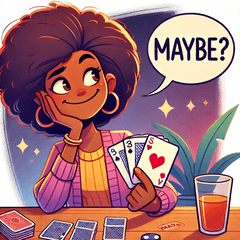 Afro Playing Cards Stickers@SFW