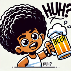 Afro Beer Stickers@SFW