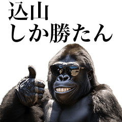 [Komiyama] Funny Gorilla stamp to send