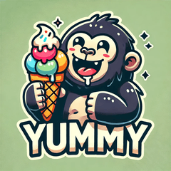 Gorilla Loves Ice Cream