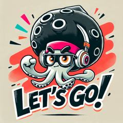 Afro Squid Stickers2@SFW