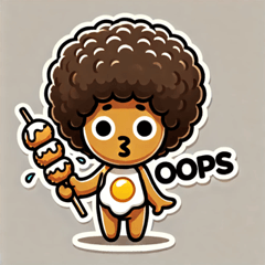 Afro Yakitori Stickers@SFW