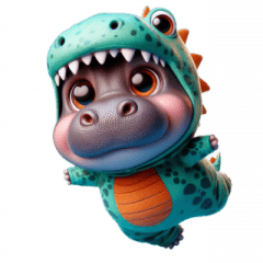 Bulging-Eyed Hippo Funny Outfit