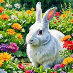 A Day in the Life of a White Rabbit 3