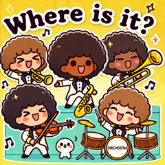 Afro Orchestra Stickers@SFW