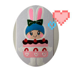 A cute rabbit's daily life