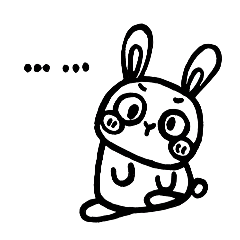 黑白兔子
