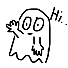 Little Ghost stickers