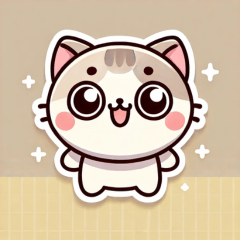 Happy Cat Stickers Cute & Fun!