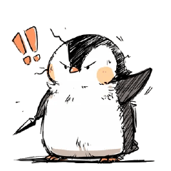 手繪風企鵝❤️無字