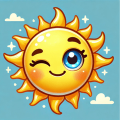 Sun stickers for everyday use