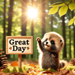 Adorable Baby Tanuki Stickers!