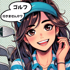Golf invitation Golf girls