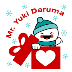 Mr. Yuki-Daruma heart