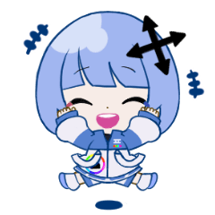 Cheerful Tekuteku-chan's sticker