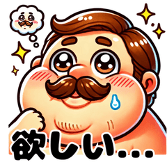 Chubby Old Man Expression Stickers