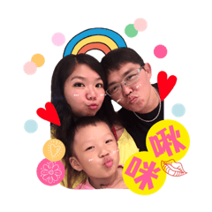 幸福洋溢的一家人