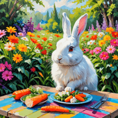 A Day in the Life of a White Rabbit 6