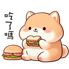 ^・ᴥ・^ 小胖柴犬你吃了嗎