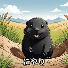 adorable mole stickers