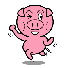 Cute pig Bootan [Basic2]
