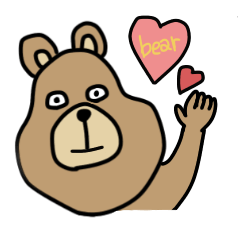 friendly bear stickers