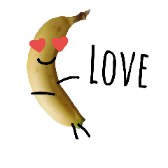 Happy cute banana life