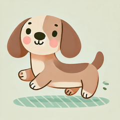 Techi Techi Dachshund  Simple & Cute