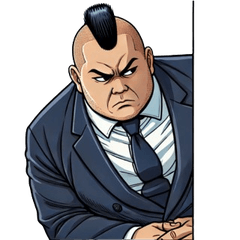 Daily Stickers of the Stern-Faced Boss – LINE stickers | LINE STORE