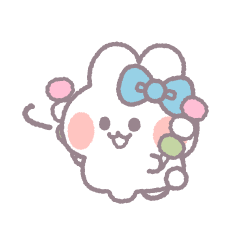 Ushagi!!Spring Light blue – LINE貼圖 | LINE STORE