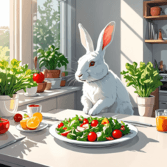A Day in the Life of a White Rabbit 7