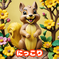 Squirrels Daily Sticker