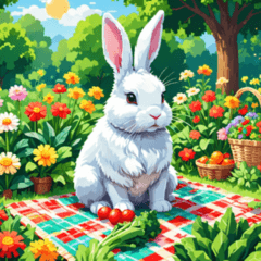 A Day in the Life of a White Rabbit 9