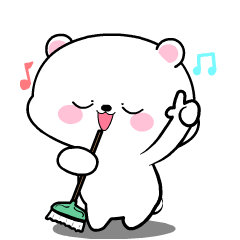 Baby White Bear 3 : Animated Stickers