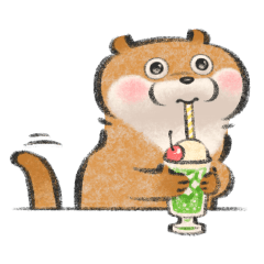 Animated Cute Lie Otter 4