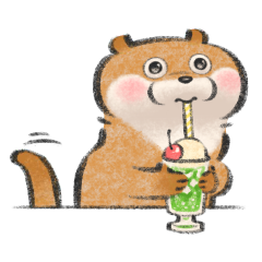 Animated Cute Lie Otter 4