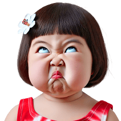 Chubby Girl Funny face 91(MINI)TW