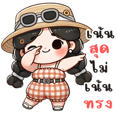 Pinny cute girl (Big Stickers)