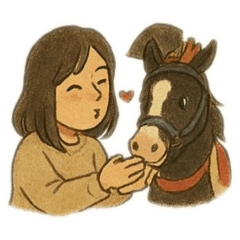 Mimi with horse