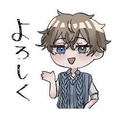 灰色の街スタンプ