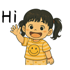 可愛阿玫兒的生活用語表情包