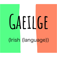 Cupla focal Gaeilge/A few words of Irish
