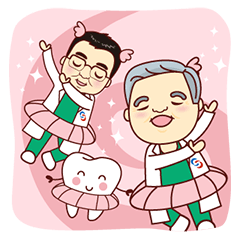Stickers of Dr.Shih and Dr.Shih Junior