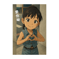 安祈寶貝卡通貼圖
