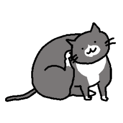 カラフルふにゃネコ