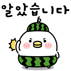 ちびトリの夏の気づかい★韓国語