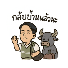 Man & Buffalos