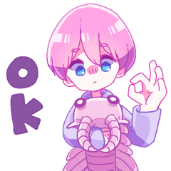 Anomalocaris And Boy Line Stickers Line Store