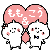 Momochan and Ko-kun Couple sticker.